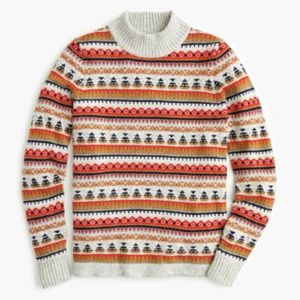 J. Crew Sweaters - J. Crew Mockneck Fair Isle Heather Pebble Sweater J. Crew Sweaters - J. Crew Mockneck Fair Isle Heather Pebble Sweater